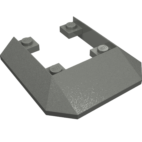 LEGO 2876 - Wedge 6 x 6 Cutout (Train Roof)