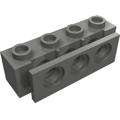 LEGO 2989 - Technic, steen 1 x 4 met Bumper Holder