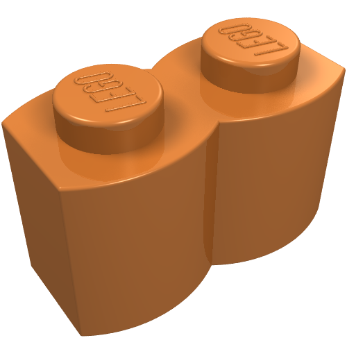 LEGO 30136 - Brick, Modified 1 x 2 with Log Profile