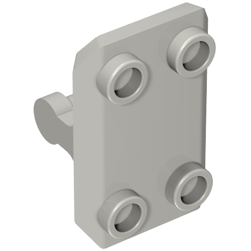 LEGO 30166 - Aangepaste plaat 2 x 3 omgekeerd met 4 studs en handvat onderkant (Rocker Plate)