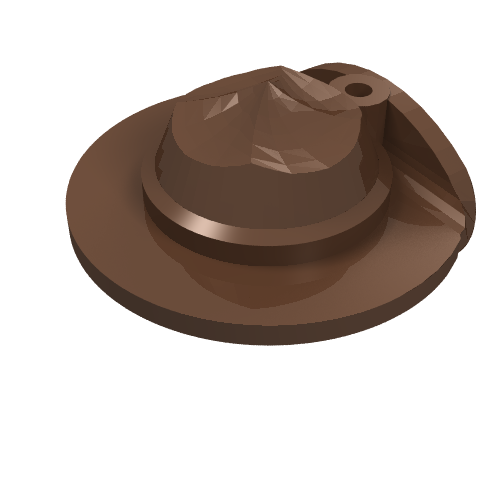 LEGO 30167 - Minifigure, Headgear Hat, Wide Brim Flat