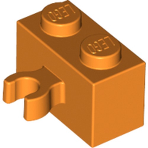 LEGO 30237b - Aangepaste steen 1 x 2 met Open O Clip Thick (Vertical Grip)