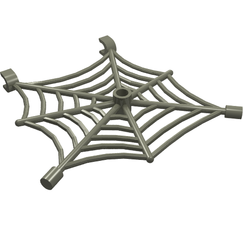 LEGO 30240 - Spider Web Flat with Hollow Stud, Bar Ends, and Clips