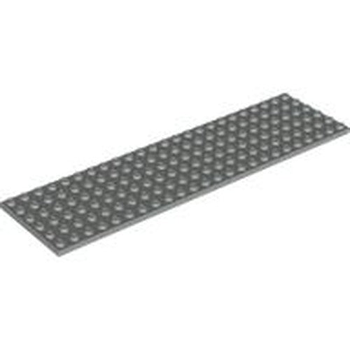 A dark gray LEGO Plate 6 x 24, a rectangular building base with numerous studs for attaching other bricks.