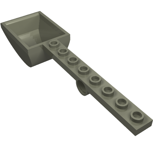 LEGO 30275 - Aangepaste plaat 1 x 8 met Pin Hole en Bucket (Katapult)