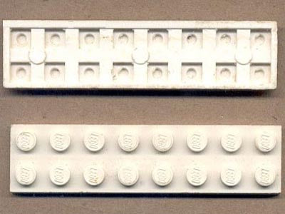 LEGO 3034old - Plate 2 x 8 with Waffle Bottom Pat Pend.