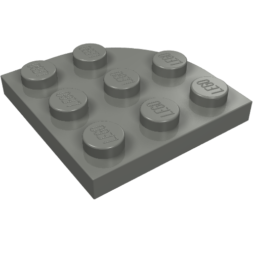 LEGO 30357 - Ronde hoekplaat 3 x 3