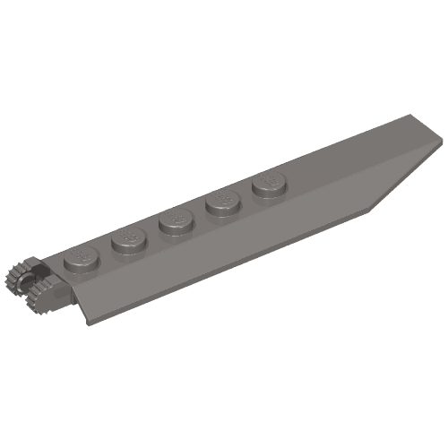 LEGO 30407 - Hinge Plate 1 x 8 with Angled Side Extensions, 9 Teeth and Rounded Plate Underside
