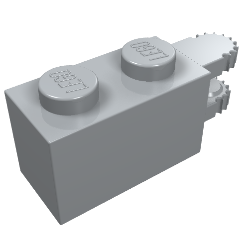 LEGO 30540 - Aangepaste steen 1 x 2 met vergrendeling en 2 vingers horizontaal uiteinde