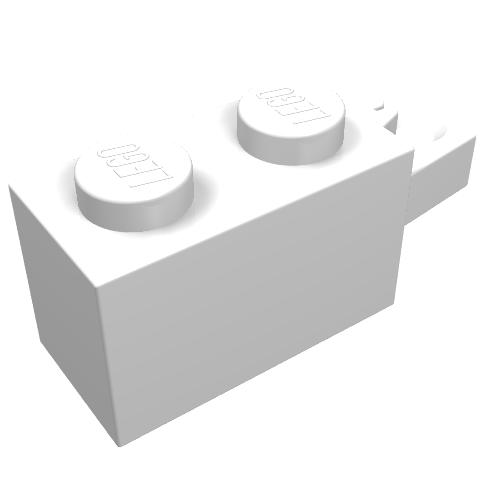 LEGO 30541 - Aangepaste steen 1 x 2 met vergrendeling en 1 vinger horizontaal uiteinde