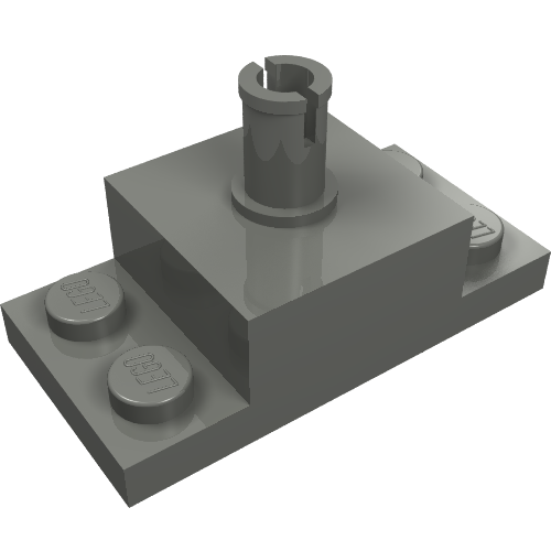 LEGO 30592 - Aangepaste steen 2 x 4 met pin bovenop en zij-uitsparingen