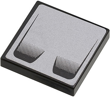 LEGO 3068pb0374 - Tegel 2 x 2 met Double Air Vent op zilveren achtergrondpatroon (Sticker) - Set 8647