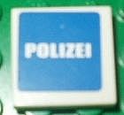 LEGO 3068pb0389 - Tegel 2 x 2 met 'POLIZEI' op blauwe achtergrond patroon (Sticker) - Set 7236-2