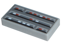 LEGO 3069ps1 - Tile 1 x 2 with SW Computer Pattern