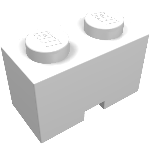 LEGO 3134 - Aangepaste steen 1 x 2 met kabelhouder uitsparing