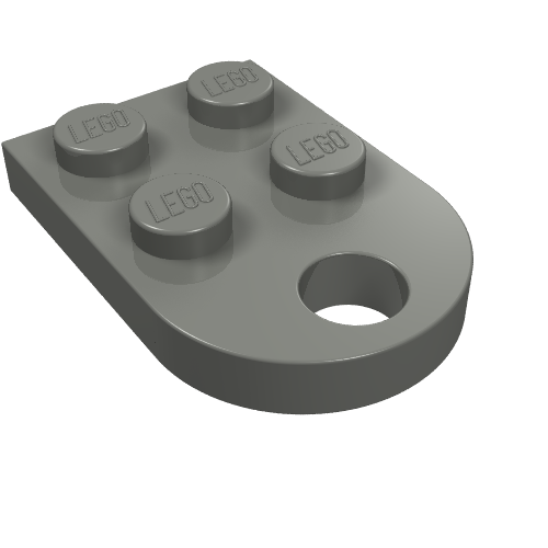 LEGO 3176 - Aangepaste plaat 2 x 3 met gat