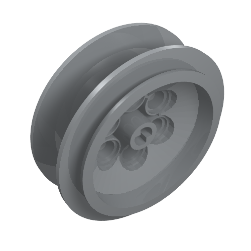 LEGO 32020 - Wiel 43,2 mm D. x 18 mm - Verlengde Assteel