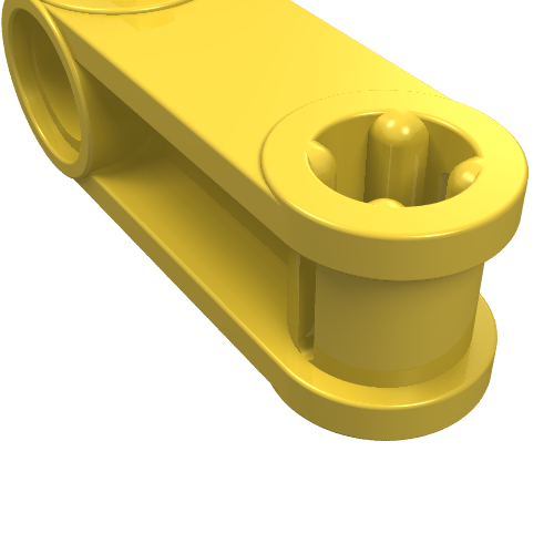 LEGO 32068 - Technic, Axle en Pin Connector Loodrecht 3L met Pin Hole