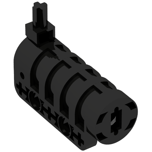 LEGO 32074c01 - Projectile Launcher, Cannon, Round Bottom with (Same Color) Tip and (Same Color) Trigger