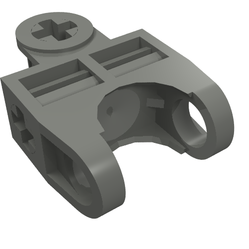 LEGO 32174 - Technic, Aangepaste connector 2 x 3 met Ball Joint Socket - Open zijden, hoekige vorken met gesloten axle holes