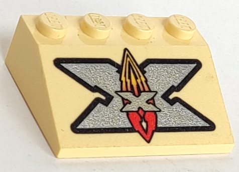 LEGO 3297px17 - Helling 33 3 x 4 met Silver Island Xtreme Stunts Logo patroon