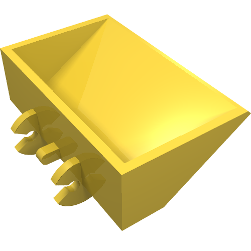 LEGO 3433 - Voertuig, Graafbak Glad 3 x 5 x 1 1/3 met Graafbak Arm Scharnier
