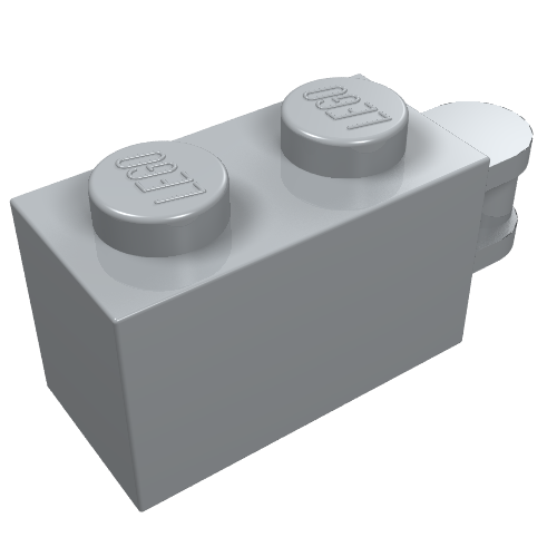LEGO 34816 - Aangepaste steen 1 x 2 met Bar Handle op uiteinde - Bar Flush met Edge