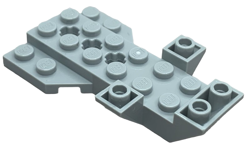 LEGO 3536 - Voertuigbasis 4 x 7 x 1 met drievoudige omgekeerde helling, wigplaat en 3 axle holes