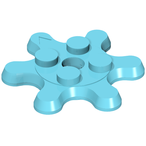 LEGO 35442 - Plate, Round 2 x 2 Gear 6 Tooth