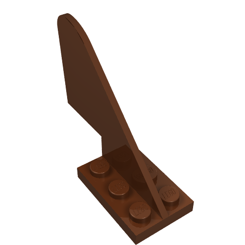 LEGO 3587 - Staart met Ronde Top