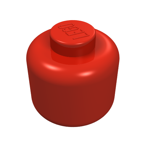 LEGO 3626a - Minifiguur, Hoofd (Effen) - Solid Stud