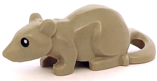 LEGO 36756pb01 - Rat / Mouse with Black Eyes Pattern