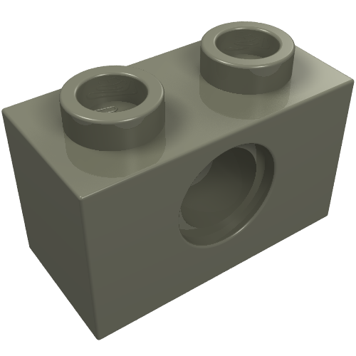 LEGO 3700 - Technic, Brick 1 x 2 with Hole