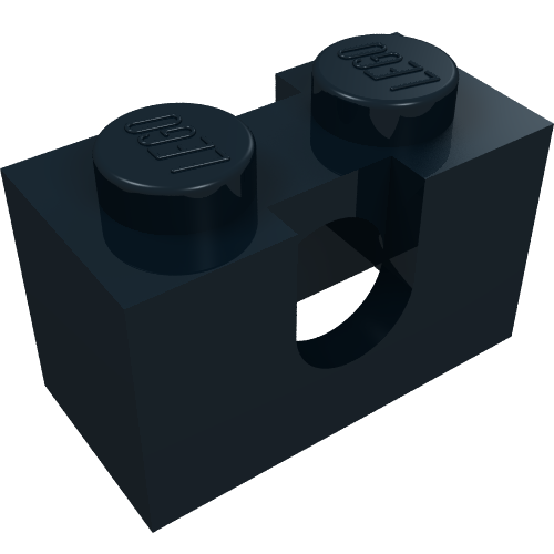 LEGO 3700b - Technic, Brick 1 x 2 with Hole Type II