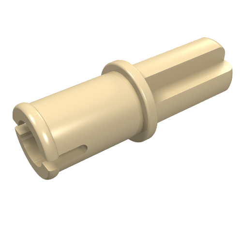 LEGO 3749 - Technic, Axle 1L met Pin zonder Friction Ridges