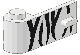 LEGO 3822pb005 - Deur 1 x 3 x 1 Links met Safari Patroon
