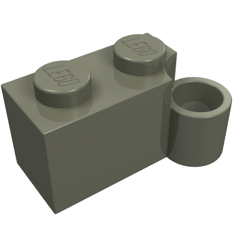 LEGO 3831 - Scharnierende steen 1 x 4 met draaibare basis