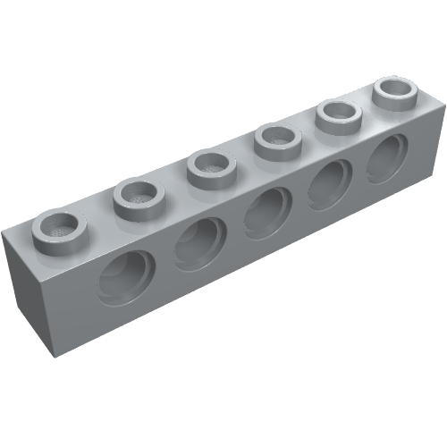 LEGO 3894 - Technic, Brick 1 x 6 with Holes