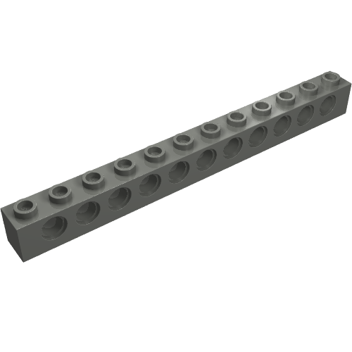 LEGO 3895 - Technic, steen 1 x 12 met gaten