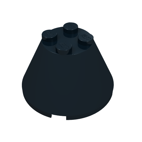 LEGO 3943a - Kegel 4 x 4 x 2 zonder Axle Hole