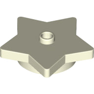 LEGO 39611 - Ronde plaat 4 x 4 x 2/3 met ster en Open Stud
