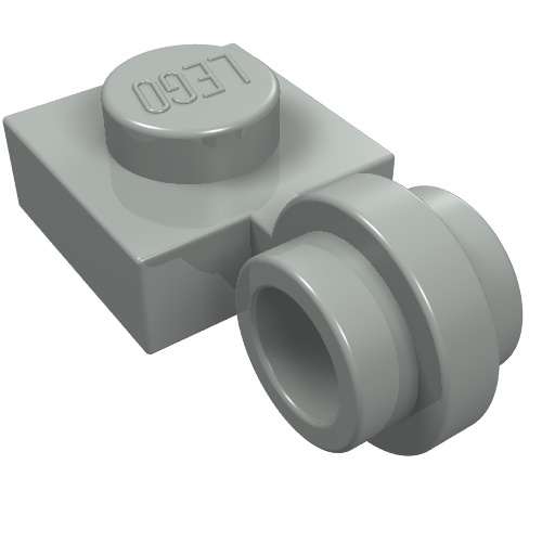 LEGO 4081a - Plate, Modified 1 x 1 with Light Attachment - Thin Ring
