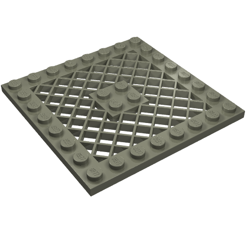 LEGO 4151 - Aangepaste plaat 8 x 8 met Grille