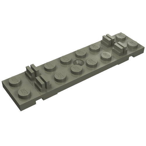 LEGO 4166 - Trein, Slaapplaat 2 x 8 met kabelgroeven