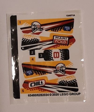 LEGO 42101stk01 - Stickervel voor Set 42101 - (65480/6282034)