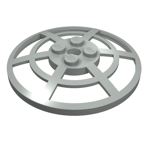 LEGO 4285a - Omgekeerde schotel 6 x 6 (Radar) Geweven - Type 1 (aan onderkant op elke positie bevestigbaar)