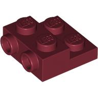 LEGO 4304 - Aangepaste plaat 2 x 2 x 2/3 met 2 Studs aan de zijkant - Holle onderkant tube