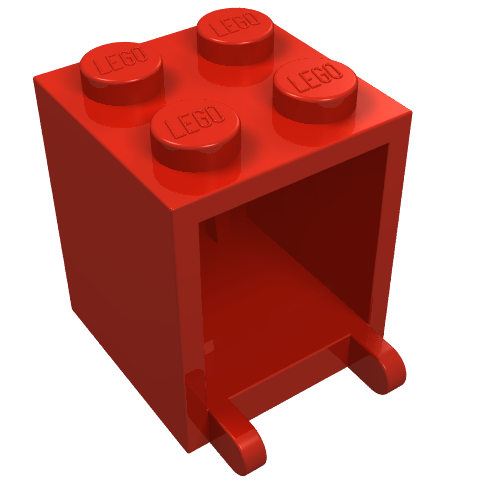 LEGO 4345a - Container, Box 2 x 2 x 2 - Solid Studs