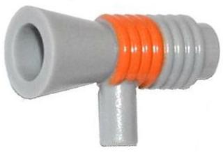 LEGO 4349pb001 - Minifigure, Utensil Loudhailer / Megaphone with Orange Stripe Pattern