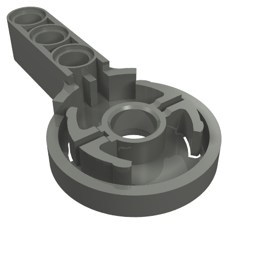 LEGO 44224 - Technic Rotation Joint Disk met Large Pin Hole en 3L Liftarm Thick